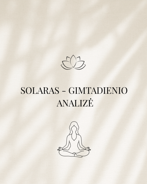 Gimtadienio prognozė SOLARAS