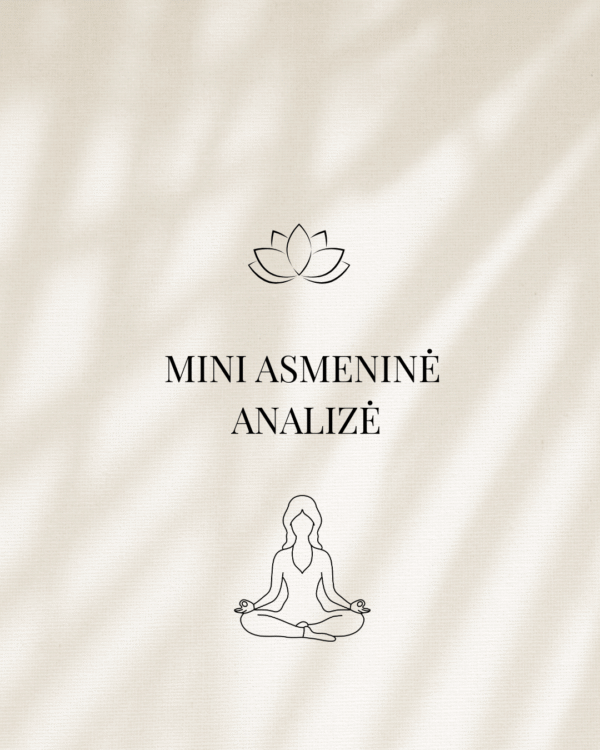 Mini asmeninė analizė