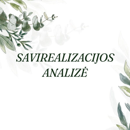 Savirealizacijos analizė