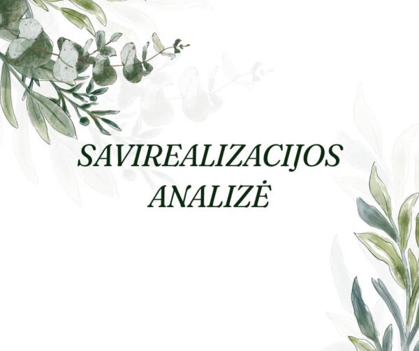 Savirealizacijos analizė